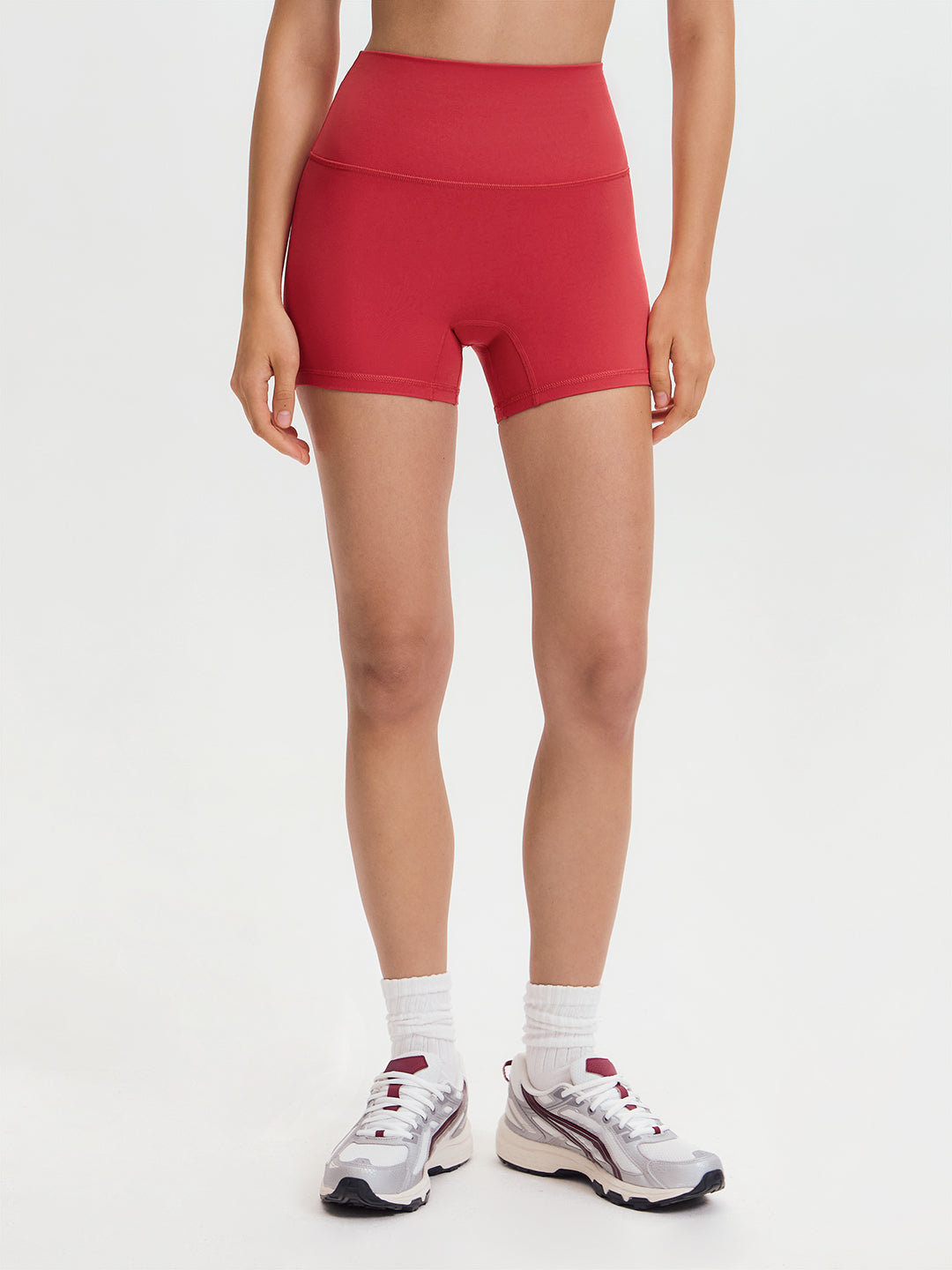 Avenza High Waist Seamless Short 4" #Strawberry