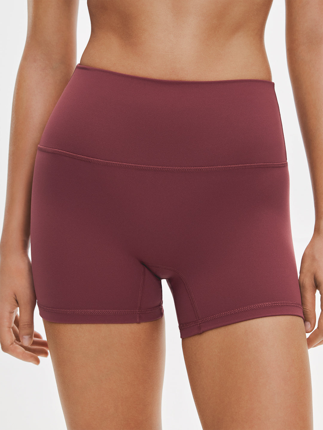 Avenza High Waist Seamless Short 4" #Cherry