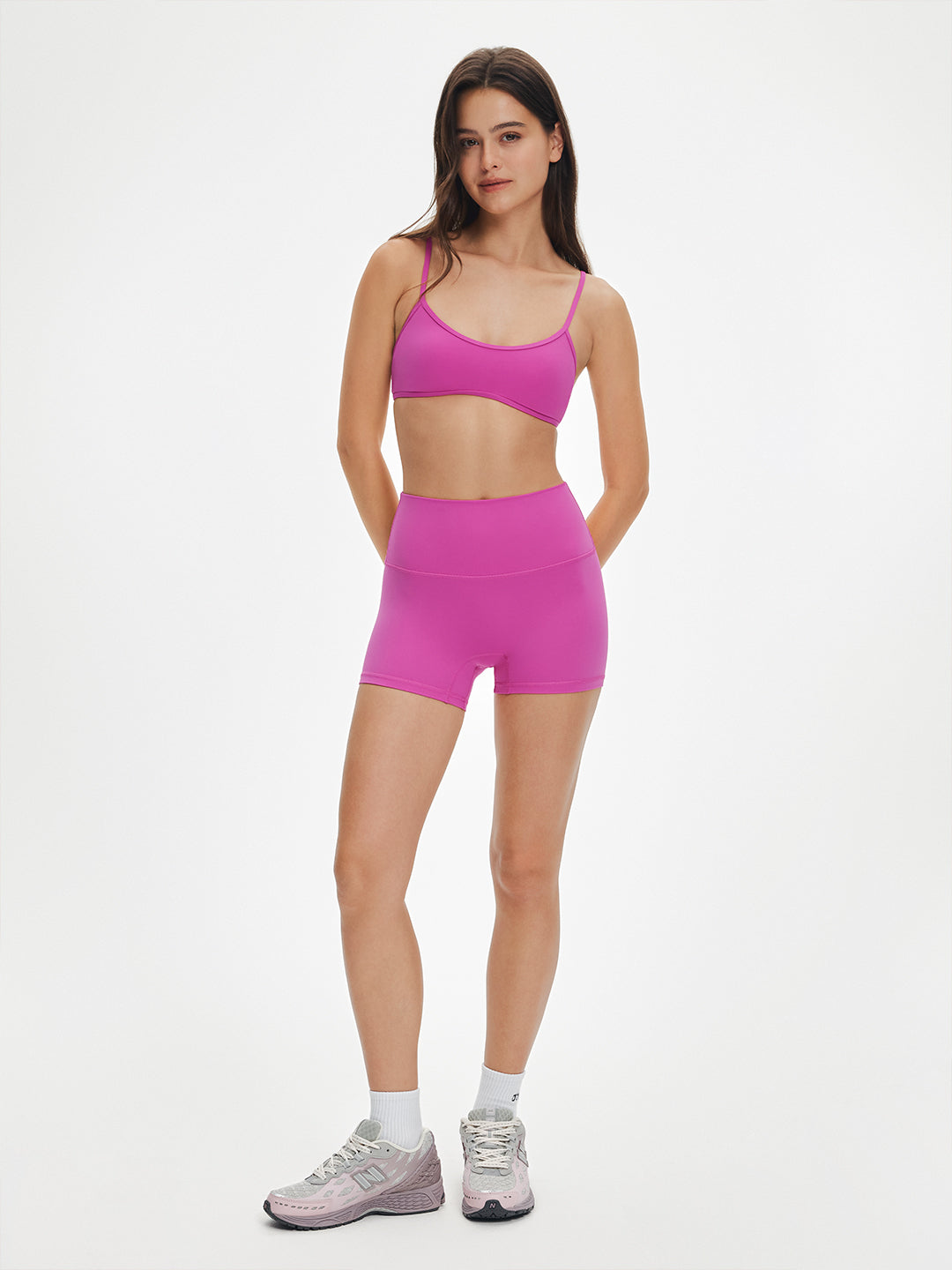 Avenza High Waist Seamless Short 4" #Berry