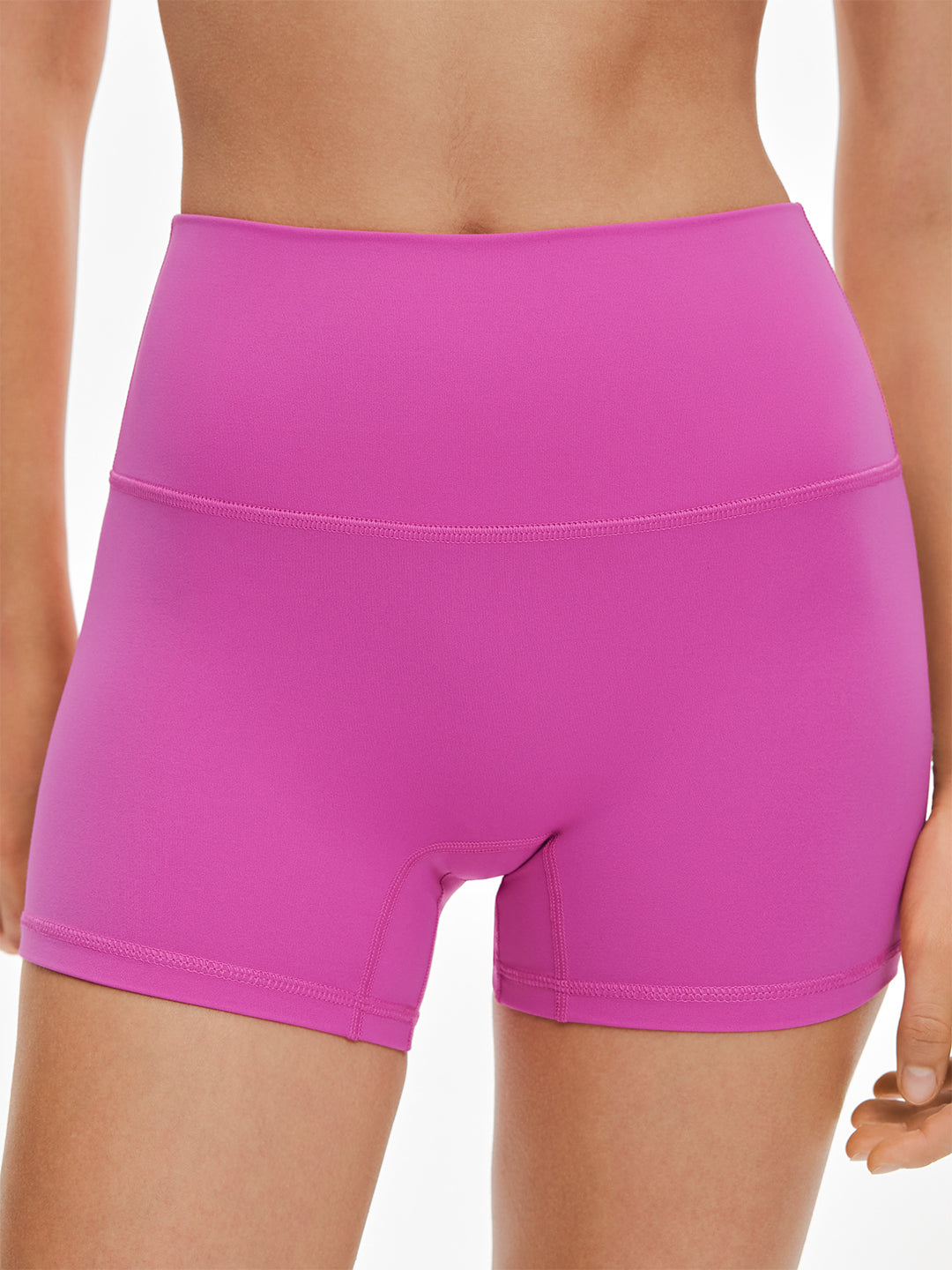 Avenza High Waist Seamless Short 4" #Berry