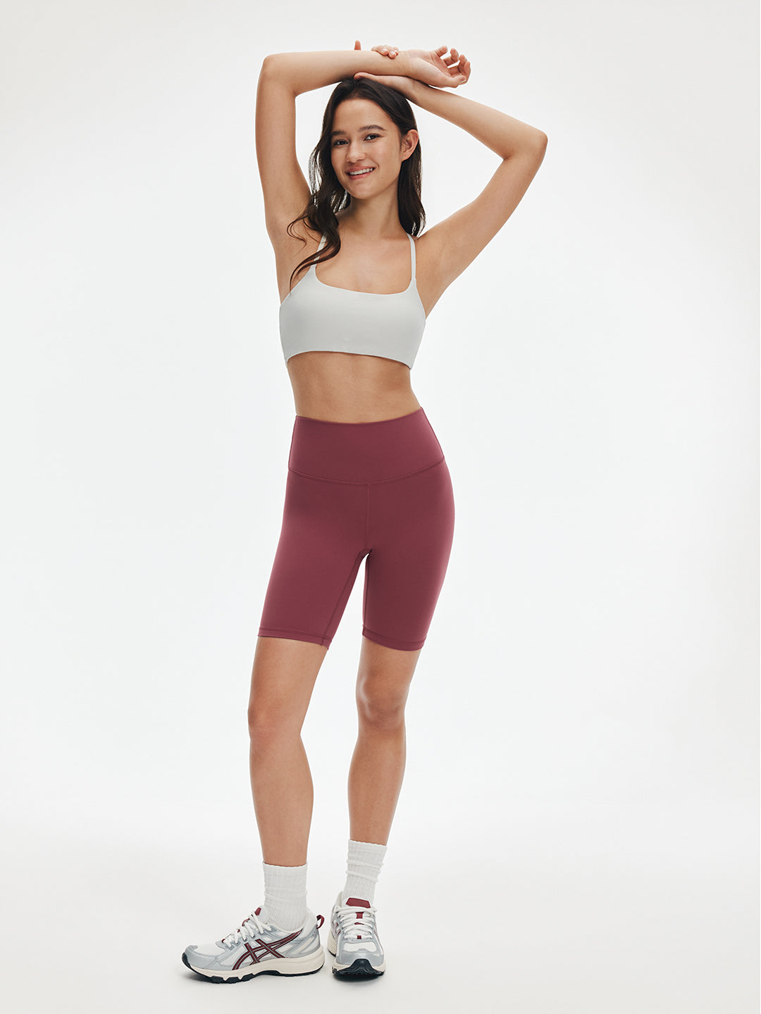 Avenza High Waist Short 8" #Cherry