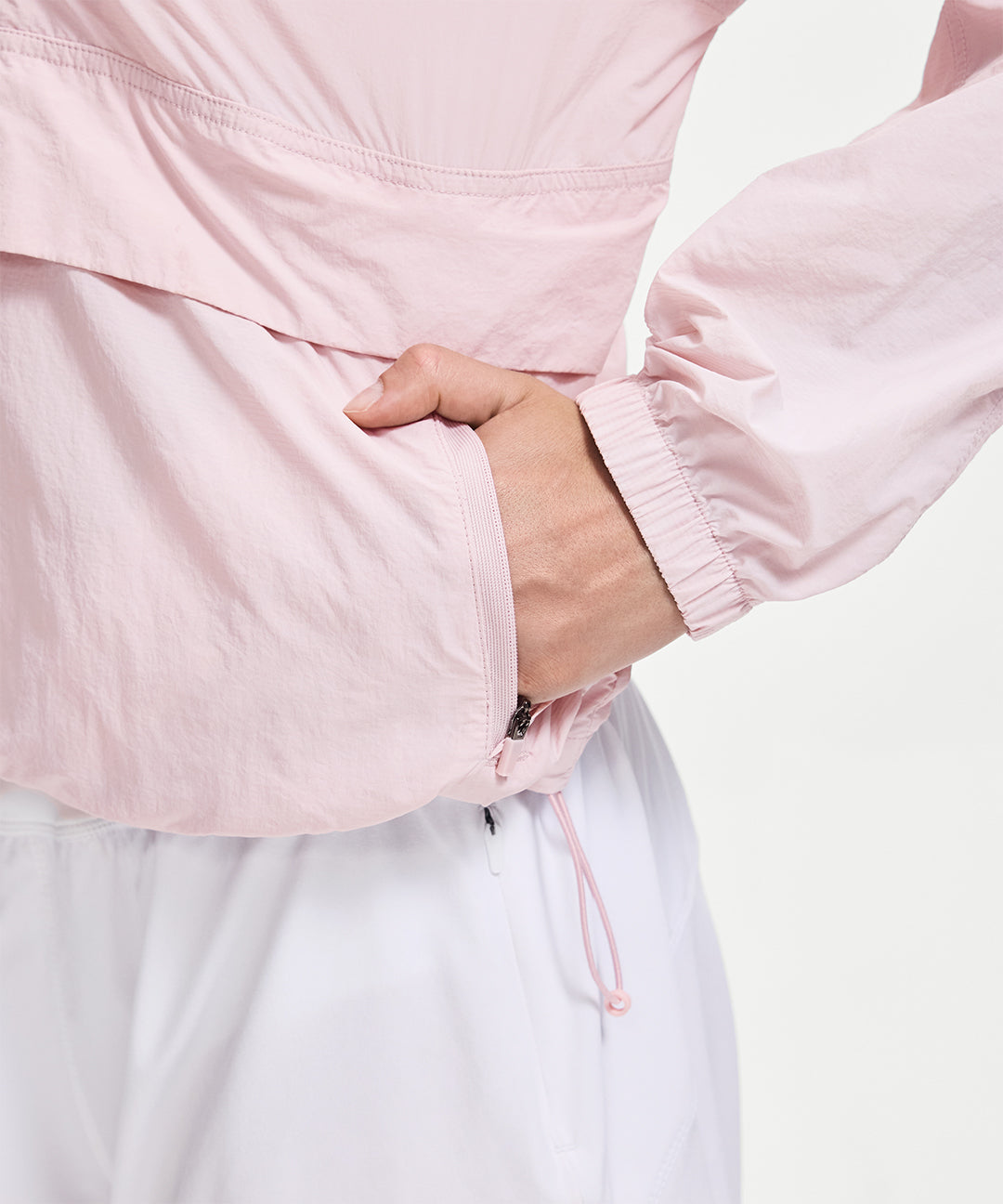 UV Protection Packable Half-Zip Jacket #Light Lilac