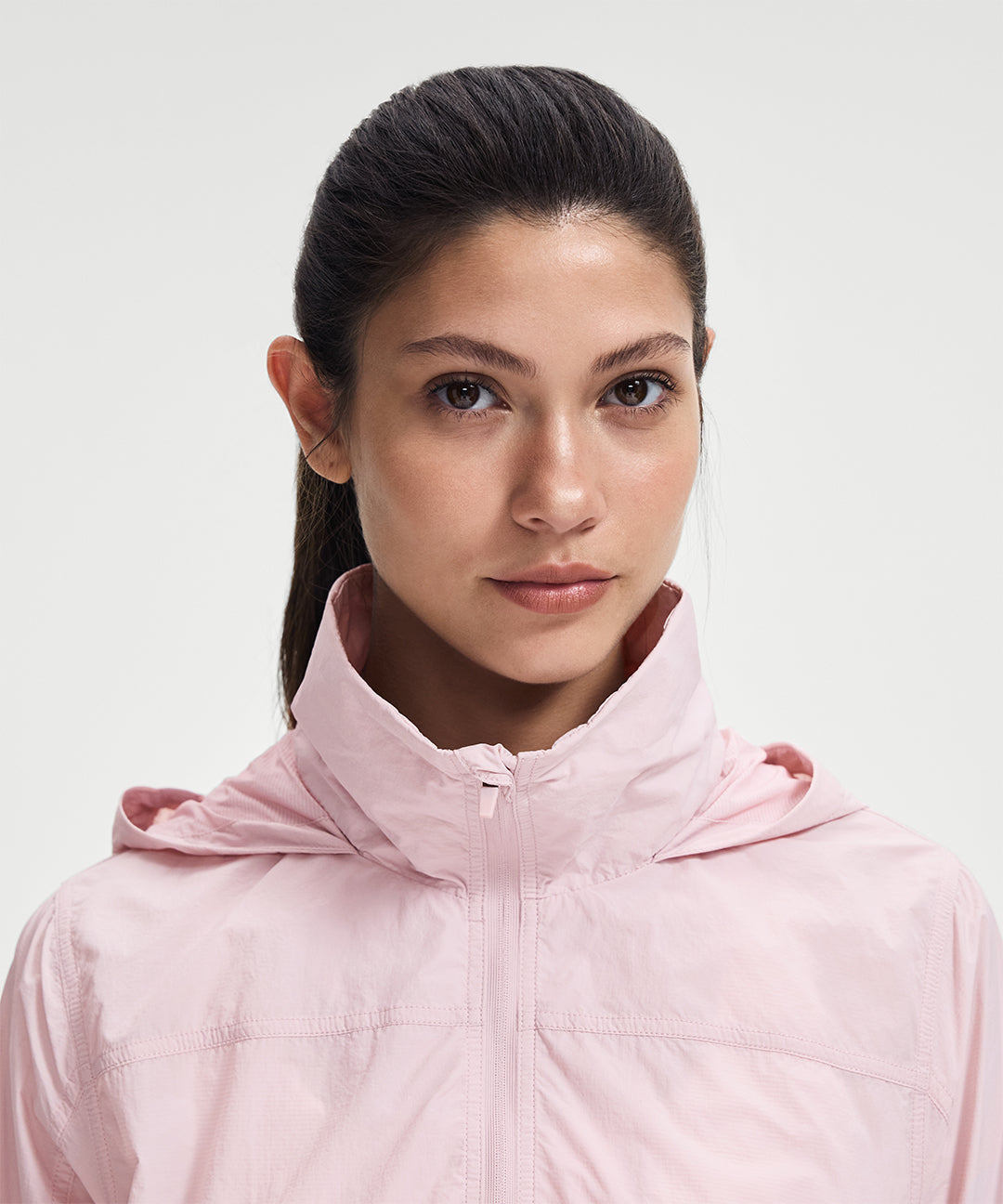 UV Protection Packable Half-Zip Jacket #Light Lilac