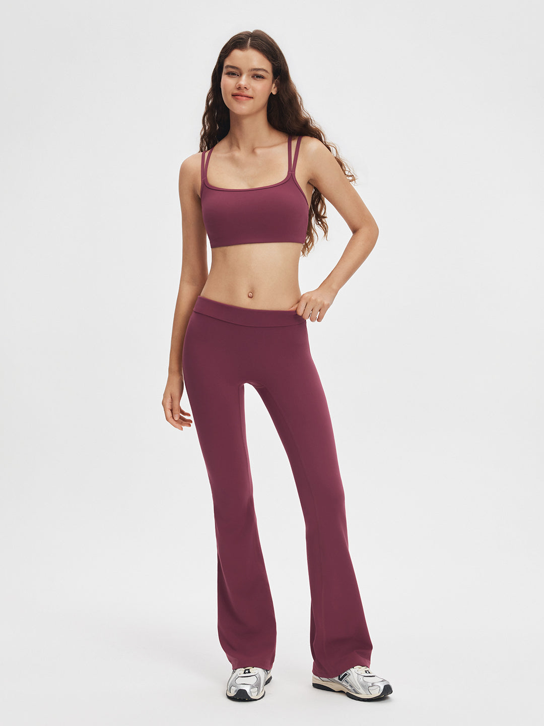 Avenza Seamless Flare Legging 32" #Mulberry