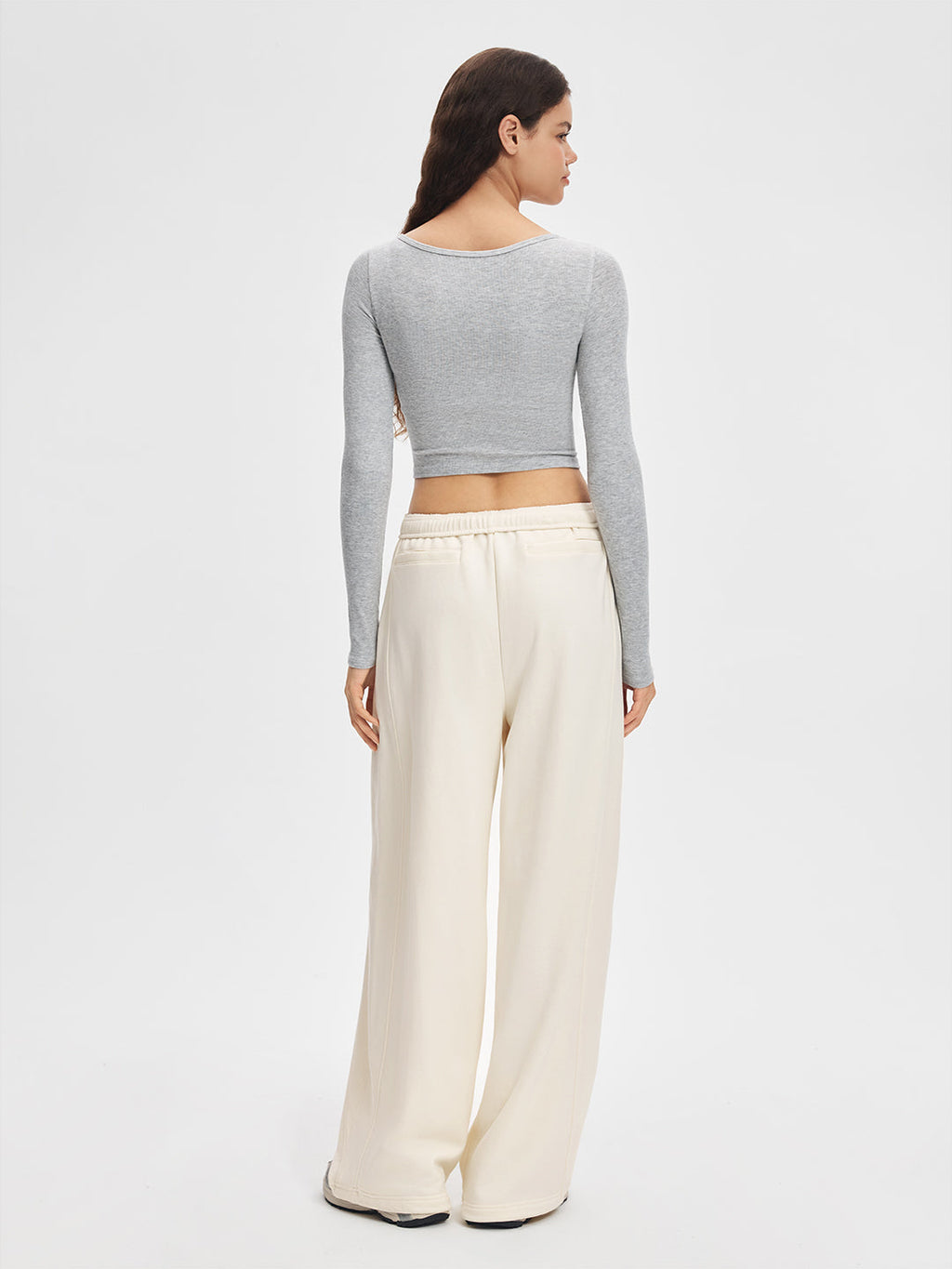 Everyday Soft Adjustable Hem Parachute Sweatpants #Cream