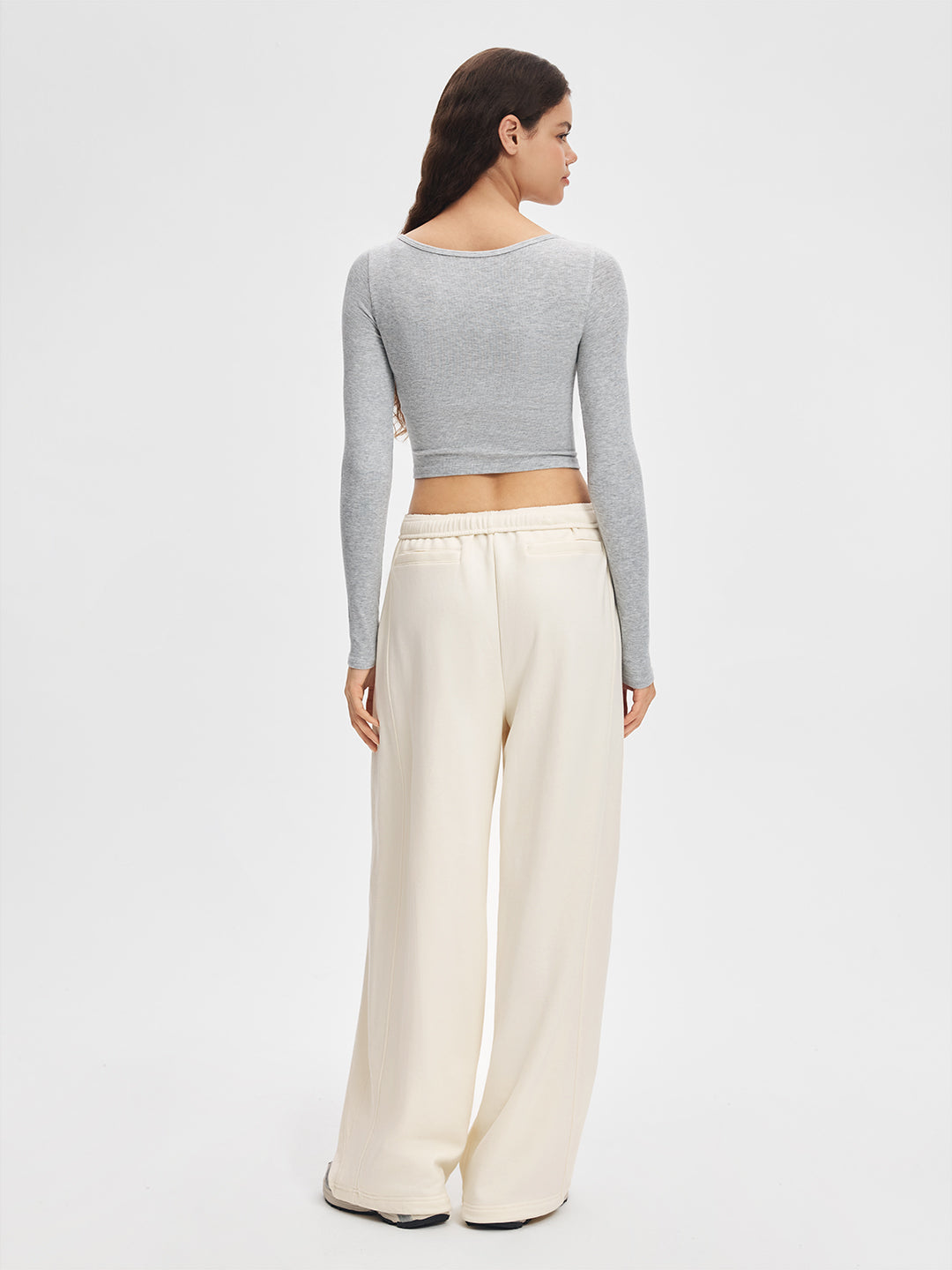 Everyday Soft Adjustable Hem Parachute Sweatpants #Cream