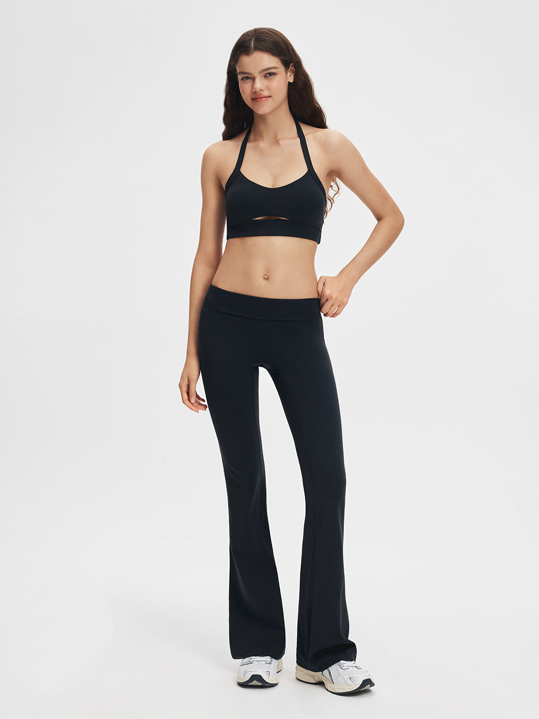 Avenza Seamless Flare Legging 32" #Black