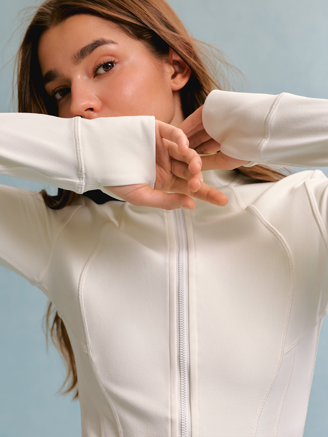 Avenza Fleece Full Zip Jacket #Cream