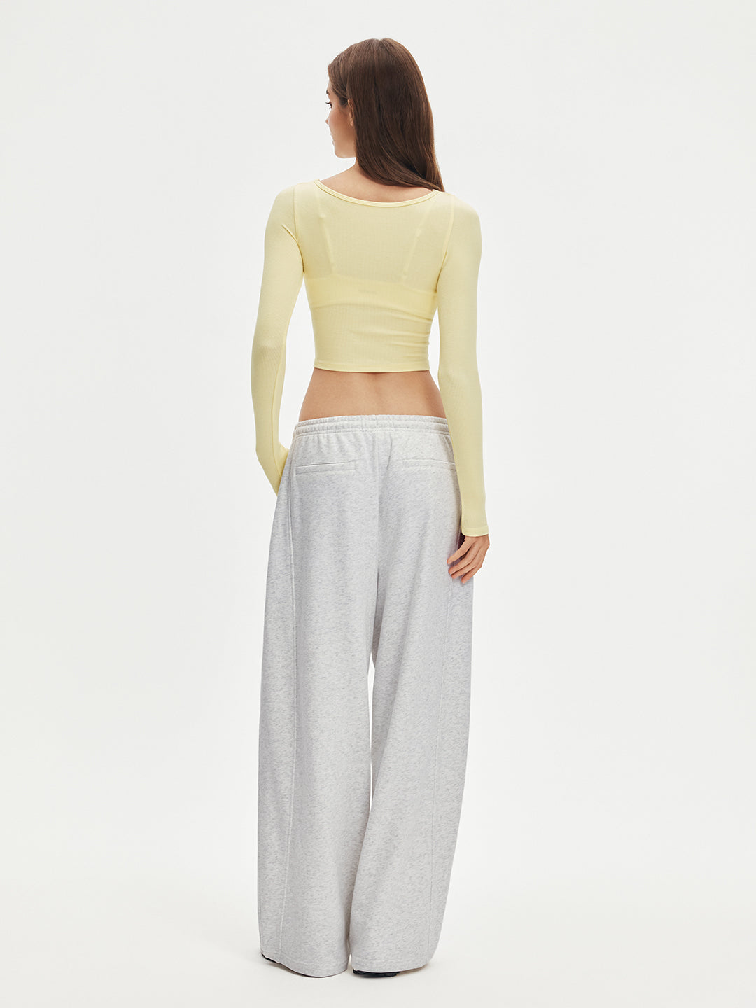 Everyday Soft Adjustable Hem Parachute Sweatpants #Heather Grey