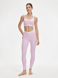 Avenza Contrast V-Waist Legging 25" #Baby Pink