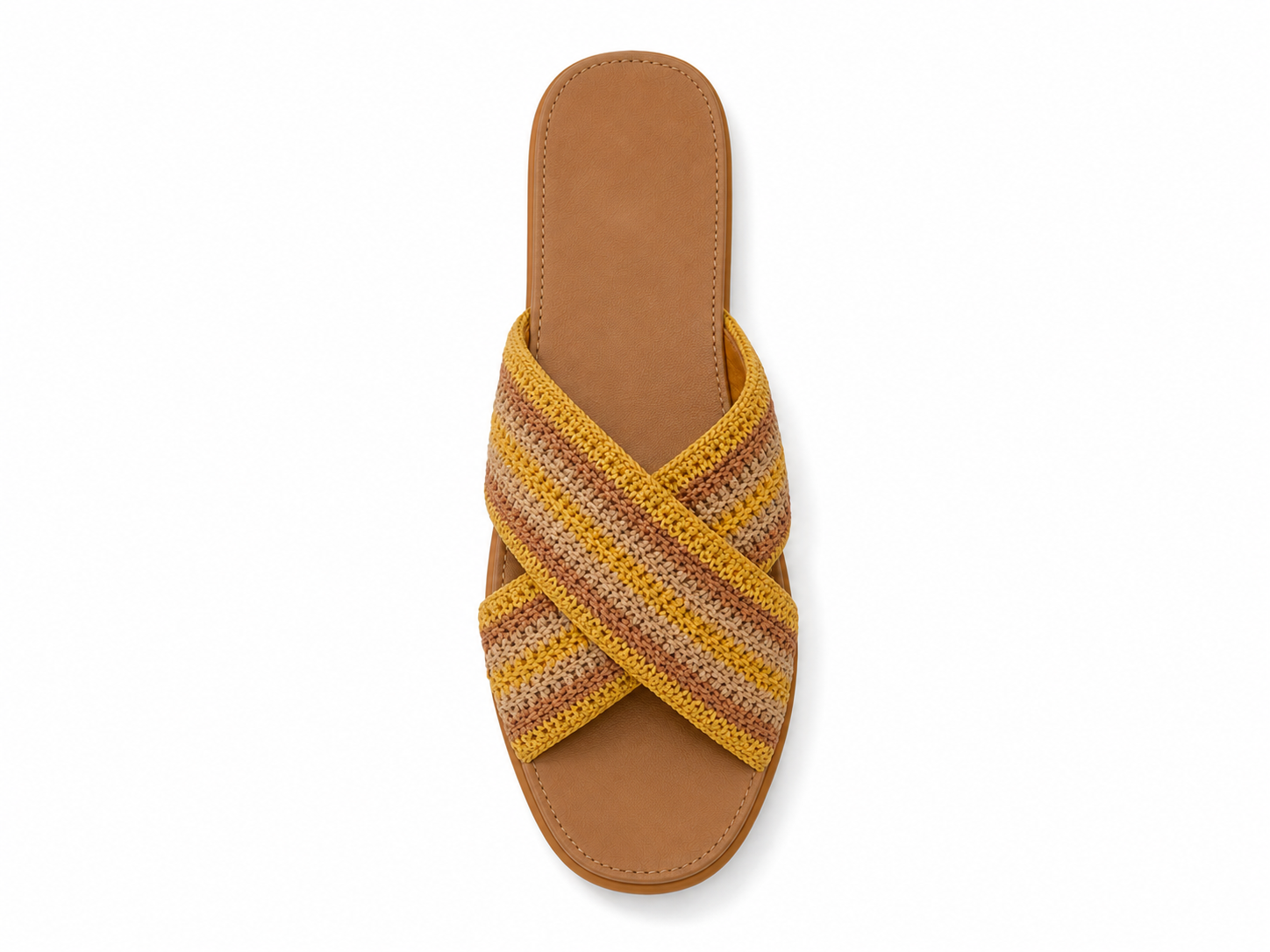 Women's Gracie Stripe-Webbing Textile Slides