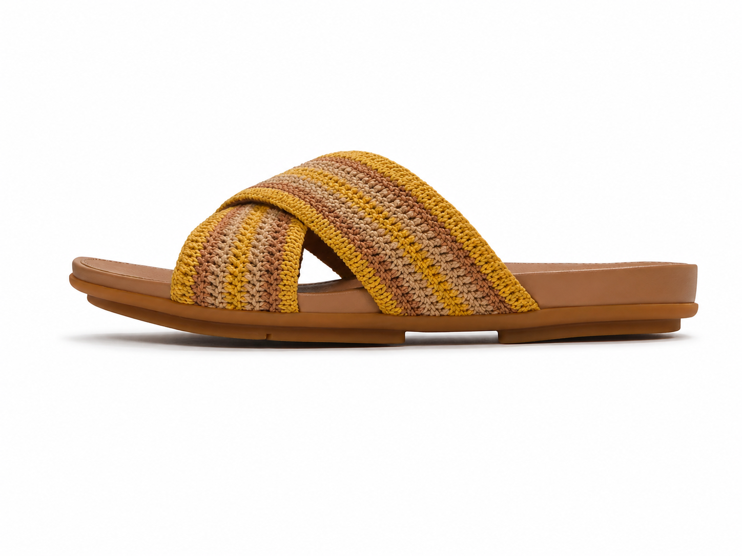 Women's Gracie Stripe-Webbing Textile Slides