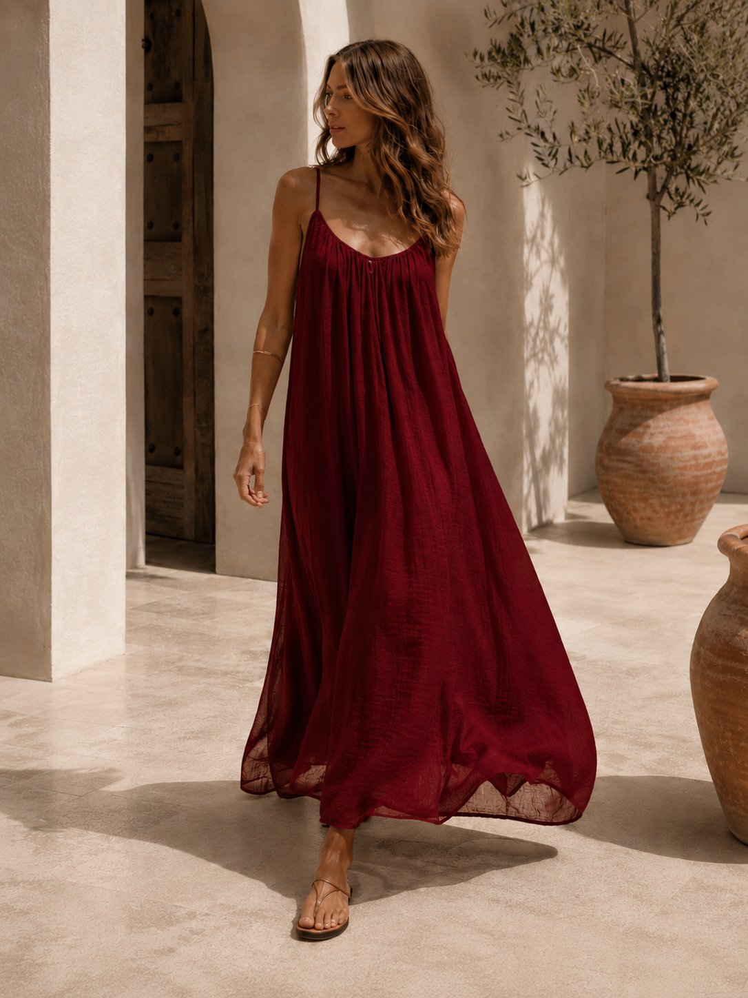 Vestido maxi sin espalda