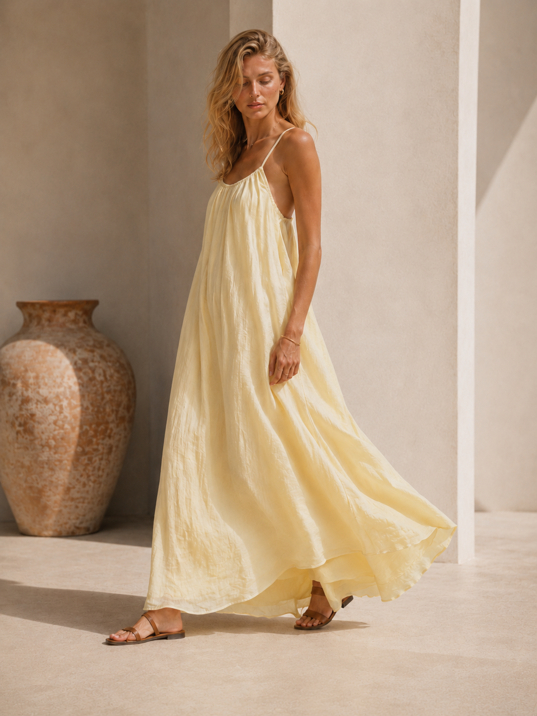 Vestido maxi sin espalda
