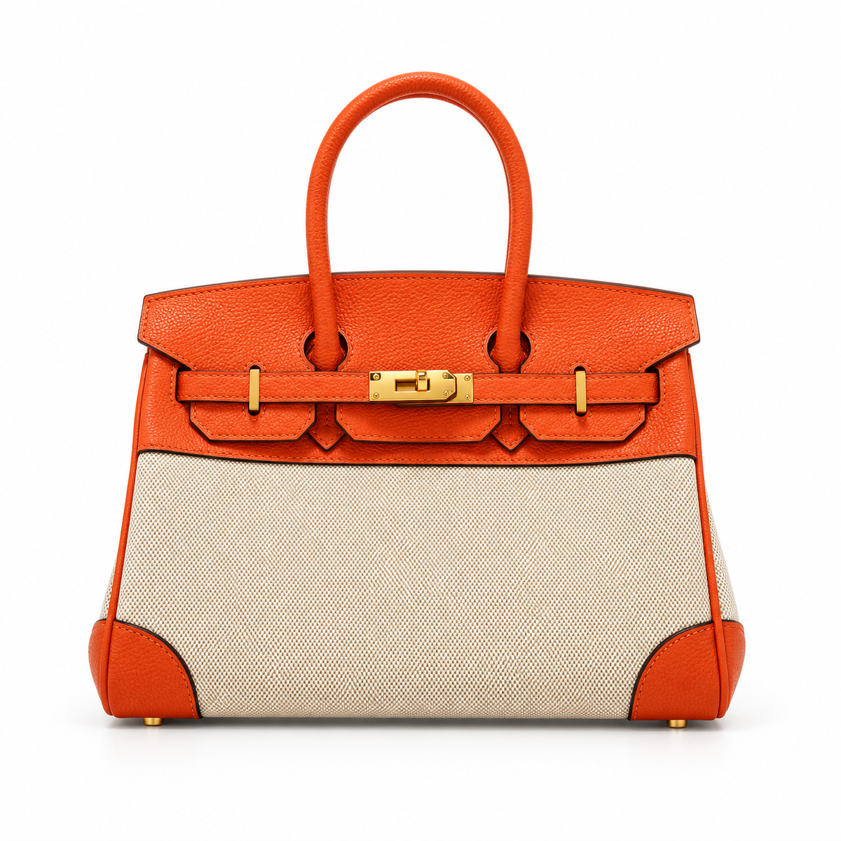 Avenza Beatrix Canvas & Vegan Leather Bag #Orange