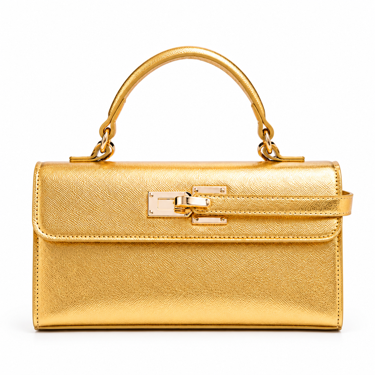 Avenza Celestine Two-Tone Top Handle Bag #Gold