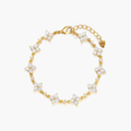 Sparkle Clover Bracelet #Gold