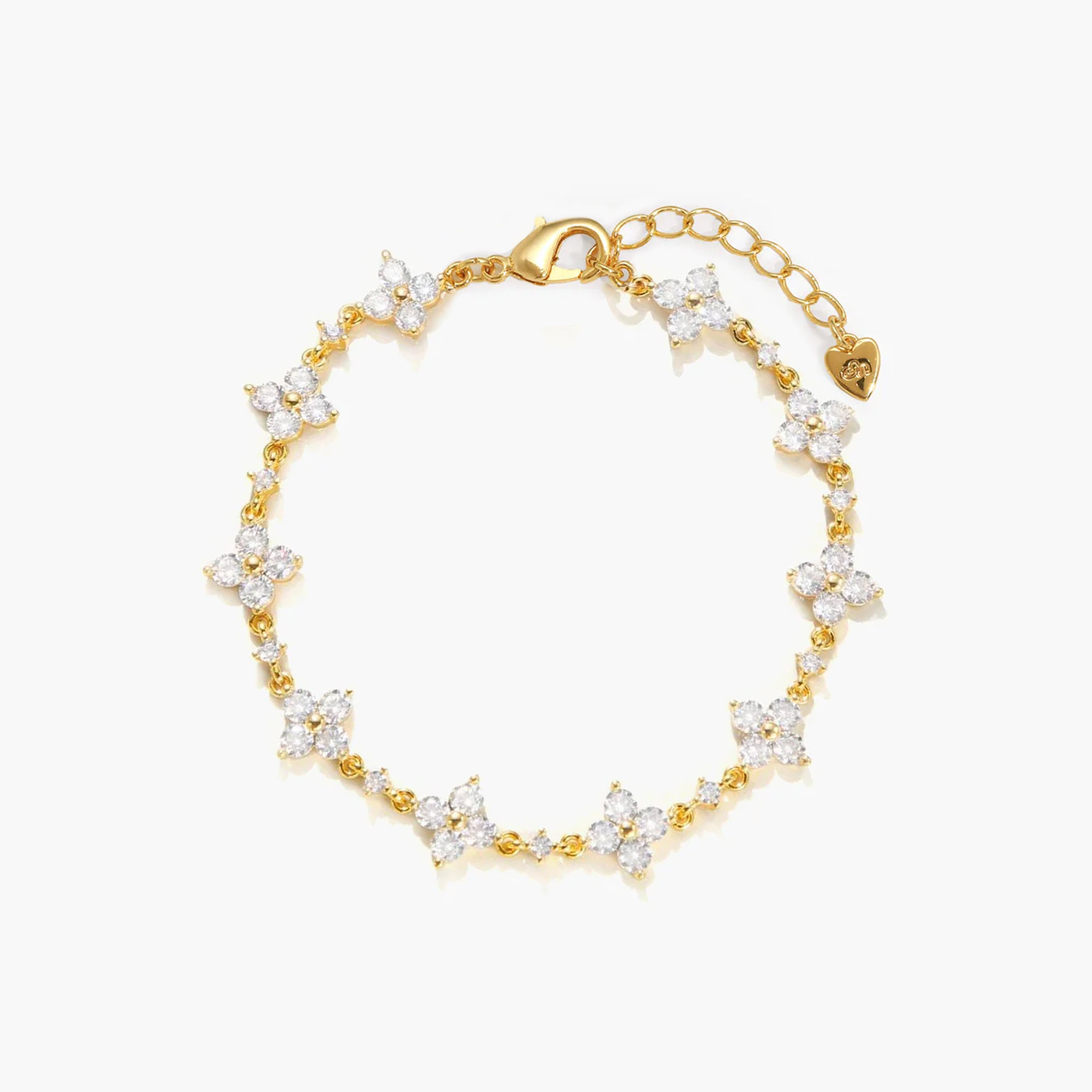 Sparkle Clover Bracelet #Gold