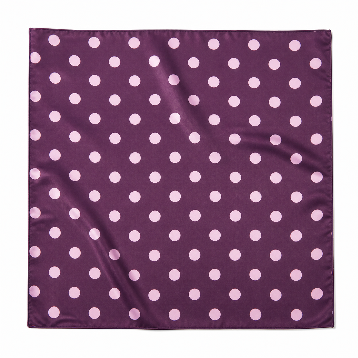 Polka Dot Satin Head Scarf