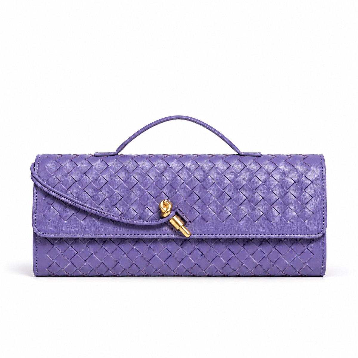 Avenza Isadora Woven Vegan Leather Bag #Purple