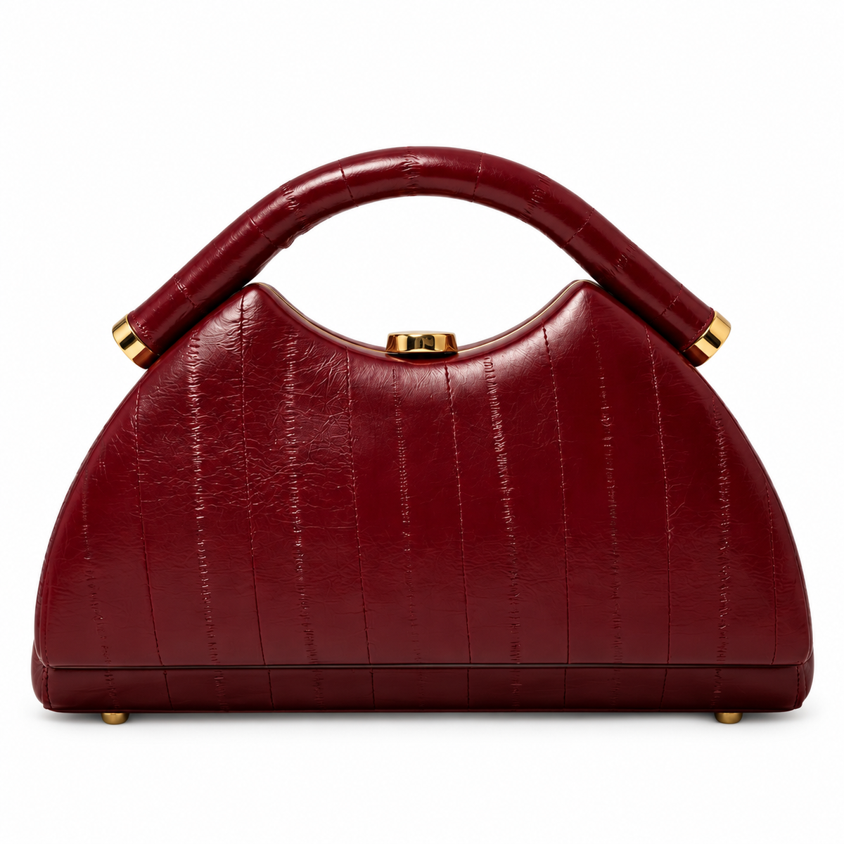 Avenza Rosalie Textured Vegan Leather Bag #Red