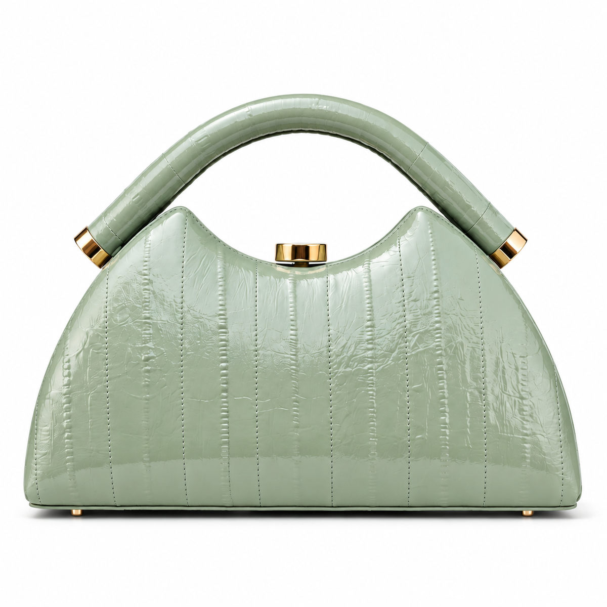 Avenza Rosalie Textured Vegan Leather Bag #Sage Green