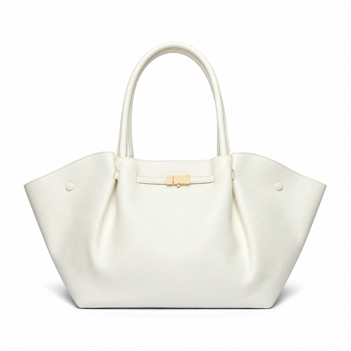 Avenza Vivienne Genuine Leather Tote #White